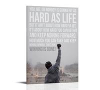 TNERPAR Rocky Balboa Quote Poster Decorative Painting Canvas Wall Art Living Room Poster Bedroom Painting Wall Art Picture Print Modern Family Room Decor 08 x 12 inches (20 x 30 cm)