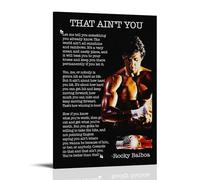 TNERPAR Rocky Balboa Quotes Poster Decorative Painting Canvas Wall Art Living Room Poster Bedroom Painting Wall Art Picture Print Modern Family Room Decor 08 x 12 inches (20 x 30 cm)