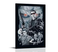 TNERPAR Terminator 2 Movie Poster Decorative Painting Canvas Wall Art Living Room Poster Bedroom Painting Wall Art Picture Print Modern Family Room Decor 12 x 18 Inches (30 x 45 cm)