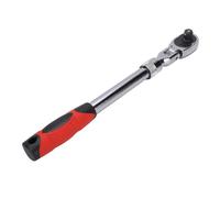 Tnfeeon 1/2 Drive Flex Head Ratchet Adjustable Steel Construction Extendable Handle Reversible Function Tight Spaces Access Mechanics and DIY Home Repair Jobs Provides Versatile Angle