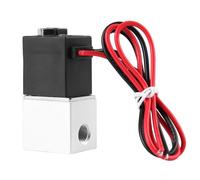 Tnfeeon 12V DC Solenoid Valve, Normally Closed 2 Way Fast Switching Under 50ms Response Aluminum Body for Water Air Gas Fluids Up to 174 PSI 14°F to 176°F Compact 1/8 Inch NPT Female