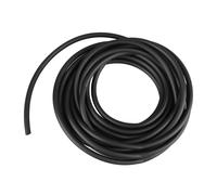 Tnfeeon 16.4ft Aquarium Air Pump Tubing, Silicone Flexible Design, Leakage-Proof Construction, Excellent Oxygenation for Fish Tank, Easy to Install, Safe for Aquatic Life (Black)