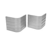 Tnfeeon 2 Aluminum Package Layer for 90 Degrees Rounded Corners Ponto Boat Accessories