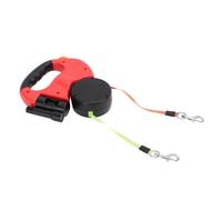 Tnfeeon 2 in 1 with Color Coded Control Reflective Leads Dog Walking Leash for Small and Large Dogs 360° Free Retractable Dog Leash Retractable (Red)