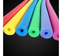Tnfeeon 2 Pack Hollow Foam Pool Noodles, Connect and Create with Two Hole Connectors for Extended Floating Shapes 59 Inch Length 2.5 Inch Diameter for Pool Lake Games DIY Crafts and Edge (random)