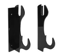 Tnfeeon 2 PCs Samurai Knife Holder Langable Wall Sword Wall Bar, Striking Exhibition Stand for Martial Art Learning (Black)