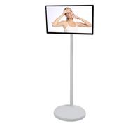 Tnfeeon 24 Inch Portable Touchscreen Display 4G Plus 64G Wirelessing Screen Casting Bluetooth Adjustable Stand Touchscreen TV with Camera for Android (UK Plug)