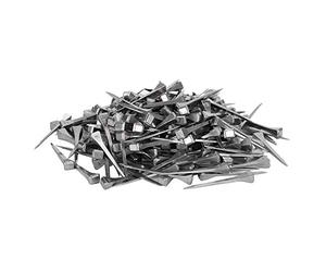 Tnfeeon 250Pcs Steel E3 Horseshoe Nails, Durable Square Head Nails for Stained Glass Making and Horse Racing Crafts