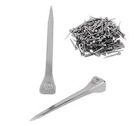 Tnfeeon 250Pcs Steel E4 Horseshoe Nails for Equestrian and Stained Glass Projects, Secure Horse Shoe Fastening with 1.9 Inch Length, Versatile Crafting Solution and