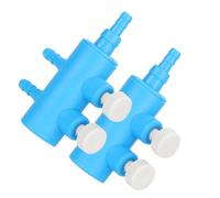 Tnfeeon 2pcs Aquarium Air Control Lever Valve Distributor Plastic Connector 3 Way Splitter for Fish Air Pump Accessories (One To Two)