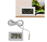 Tnfeeon 2Pcs LCD Digital Thermometer Hygrometer Mini Temperature Humidity Gauge Meter for Reptile Habitat Incubator Aquarium Poultry
