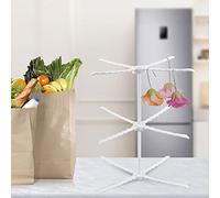 Tnfeeon 3Pcs Gum Paste Flower Rack, Three-Layer Plastic Stand with Four Arms Per Level for Organized Petal Shaping Cake Decorating Enthusiasts Collapsible Space-Saving Storage Baking