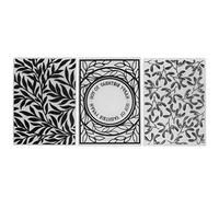 Tnfeeon 3Pcs Plastic Embossing Folders, Durable Embossing Template, Textured Impressions for Scrapbooking and Card Making, for Craft Lovers