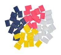 Tnfeeon 50 Sheet 4 Colors Tailors Chalk Wax Professional Expert Skilled Versatile Applications Washable Fabric Chalk for Hemming Crafting Marking Garment Alterations with Easy Removal No