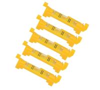 Tnfeeon 5pcs Mini Rope Bubble Level Clear Acrylic ABS Precise Leveling for Bricklayers Plumbers Tilers Lightweight 1 Oz Compact Hook Design Ensures Accurate Alignment in Guttering
