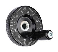 Tnfeeon 63mm Solid Bakelite Hand Wheel for Lathe Milling Machines with Handle Strong Construction 2.48 Inch OD 0.32 Inch ID 4.2 Oz Weight Easy Operation in Workshop Machinery Maintenance