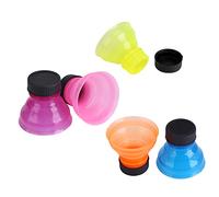 Tnfeeon 6Pcs Reusable Bottle Caps - Snap On Pop Can Caps for Cool Soda Drink Lid - No Spills, No Waste
