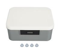 Tnfeeon 9L Lockable Storage Trunk Airtight Plastic Storage Boxes with Lids Hermetic Waterproof Seal Latching Buckles Stackable For Garage Clothes Dust Proof (Gray)