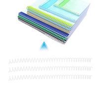 Tnfeeon A4 Paper Plastic Binding Ring 30 Hole Loose Sheets 20pcs Durable White, Black, Transparent Organizer Accessories for Home Office (11mm*30 Holes 20 White Strips)