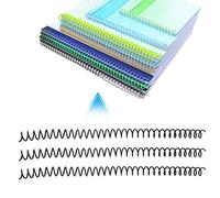 Tnfeeon A4 Paper Plastic Binding Ring 30 Hole Loose Sheets 20pcs Durable White, Black, Transparent Organizer Accessories for Home Office (11mm*30 Holes Black 20 Strips)