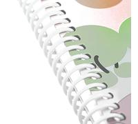 Tnfeeon A4 Paper Plastic Binding Ring 30 Hole Loose Sheets 20pcs Durable White, Black, Transparent Organizer Accessories for Home Office (13mm*30 Holes Transparent 20 Strips)