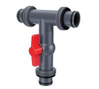 Tnfeeon Above Ground Pool Hose T-Adapter with Valve, 10.86oz ABS