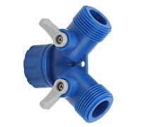 Tnfeeon ABS Garden Water Hose 2 Way Connector, Sturdy Lightweight Y Shaped Fitting for Efficient Garden Irrigation and Car Washing (1 Piece Sold)