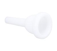 Tnfeeon ABS Plastic Tuba Mouthpiece, Exquisite Design, Superior Quality, Compact and Portable, High Gloss Finish, for Novice and Professional Players, With Simple Appearance, White Color