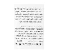 Tnfeeon Alphabet Numbers Clear Stamp Set, Silicone Material, Reusable Stamps for DIY Scrapbook, 14.5x10cm for Journal and Accounting (Y37-year Month Day)