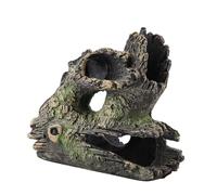 Tnfeeon Aquarium Resin Wood Trunk Ornament, Artificial Resin Tree Trunk Fish Tank Decoration, Provides Hiding Spots for Betta Fish, Lightweight Design for Freshwater Aquariums (ST-004C)