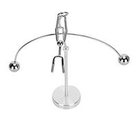 Tnfeeon Art Balance Toy Metal Balancing Pendulum Demonstrates Physics Principles Perfectly 6 Inch Height Steel Construction for Home Office Stress Relief and Modern Desk Decoration