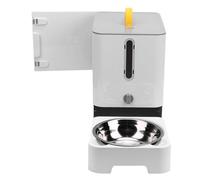 Tnfeeon Automatic Cat & Dog Food Dispenser, Spacious Storage, Timed Feeding, Food Freshness, for Pet Owners On-the-Go - Easily Schedule Meals, Store Securely, and Ensure (Grey)