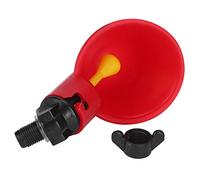 Tnfeeon Automatic Red Water Bowl Chicken Cup for the Cattle Breeding Equipment, 10 Percent Nipple Quail for Poultry Water Drinking Cups
