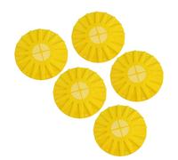 Tnfeeon Bee Box Gate, Beekeeping Supplies Disc Plastic 16 Way Round Anti Running Escape Plate Beekeeping Tool 9.8x0.3in Yellow Bee Box Gate, 5pcs Beehive Door Exit
