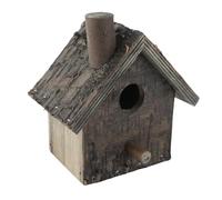 Tnfeeon Birdhouses Bird Resting House for Parrot Budgie Canary Small Bird Cage Accessory 5.9x3.9x3.5 Inch Hanging Wooden House Wet Proof Pet Cage