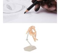 Tnfeeon Blank PVC Posable Mannequin Figure for Drawing, Sketching, and Art, Fully Articulated Human Body Model with Stand for Artists and Students