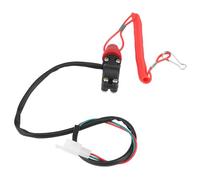 Tnfeeon Boat Kill Switch Emergency Stop Switch for 22mm Handlebars with Housing 7/8 Inch Fit 27.6 Inch Tether Cord and 23.6 Wire 12V DC Marine Safety Device for Boaters ATV Dirt Bike Ride