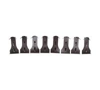 Tnfeeon Brick Hangers Steel Hook Clips 8 Pack 30lbs No Drill Brick Clips for Standard Size Bricks 2 1 4 to 2 3 8 Inch for Renters Outdoor Wall Decor Lights Plants Pictures