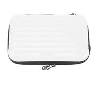 Tnfeeon Camera Storage Bag Detachable Inner Tray, Hard Shell Portable Camera Case Wear for Ace Pro, Multiple Carrying Methods, Dual Zipper Design, Hard PC Shell, Dust and Cleaned with a (White)