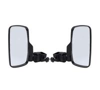 Tnfeeon Cart Side Mirror Set, ABS and Glass Rear View Mirror, 360 Rotatable Angle with Adjustable Clamps for 1 1.25 Inch Square Tube, for Club Car EZGO on Streets Courses