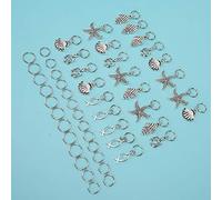 Tnfeeon Charms for Crafts, Charms Pattern Hand Made for Jewelry Making and Craft Making Bracelet Necklace Earrings Accessories for, 50PCS Alloy Marine Animal Jewelry