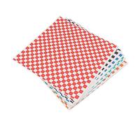 Tnfeeon Checkered Wax Paper Sheets 11.8x11.8in Grease Resistant Deli Wrap Wax Paper for Sandwiches Hamburgers Fries