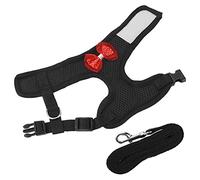 Tnfeeon Chicken Harness, Adjustable & Breathable Mesh for Safe Outdoor Walking with Pet Chickens, Durable and Lightweight for Parks, Gardens, and Training Sessions (Black)