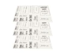 Tnfeeon Clear Stamps Transparent Reusable Silicone Stamps Set Precise Placement for Accurate Alignment Clean Imprint on Paper 3 Pcs for Scrapbooking Card Making Journaling Photo Albums