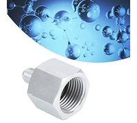 Tnfeeon CO2 Regulator Adapter in Precise Aluminum Aluminum Easy to Install for Homebrew Beer Lovers with Wire and Joint W21.8 (3/8 to W21.8)