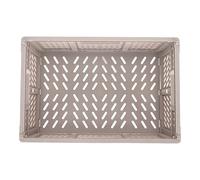 Tnfeeon Collapsible Storage Crate, Durable Plastic Folding Basket, Large Capacity Storage Bin for Office and Laundry, 16.9x11.3x6.4in