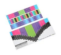 Tnfeeon Color Kalimba Stickers, Vibrant Note Recognition for Effortless Musical Practice Universal Fit 17-Tone Thumb Piano Beginners Easy Cleaning Paper Surface Ideal Learning Tool (Universal 21