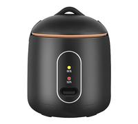 Tnfeeon Compact Home Rice Cooker - Small Black Automatic Rice Cooker 1L Capacity with Thermal Cooking and Steaming Pot Liner - Perfect for Dormitories and Small Kitchens