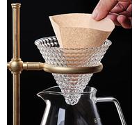 Tnfeeon Cone Coffee Filters Paper #2 Unbleached 4.8 Inch (Brown)