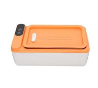 Tnfeeon Cordless Electric Lunch Box 40W Heated Lunch Box 1L 304 Stainless Steel Portable Food Warmer with Detachable Inner Container, No Water Heating, USB, Type C Power Supply (White)